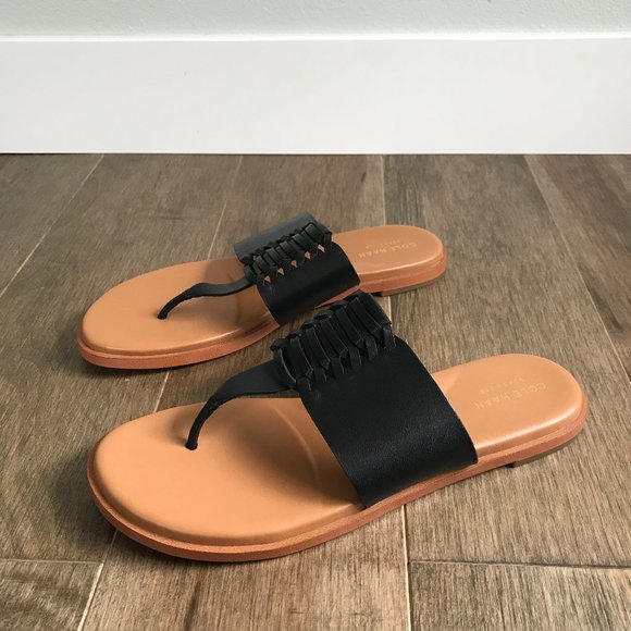 Cole Haan Sandals - Black and Tan - Women's Size 7.5 - Picture 2 of 13